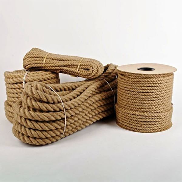 Jute Ropes 5m Long Natural Jute Hessian Rope Twisted Braided Decking