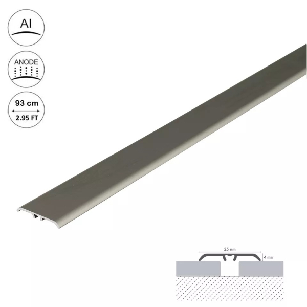 0.9m Aluminium Door Bars Threshold Strip Transition Trim Laminate Tiles