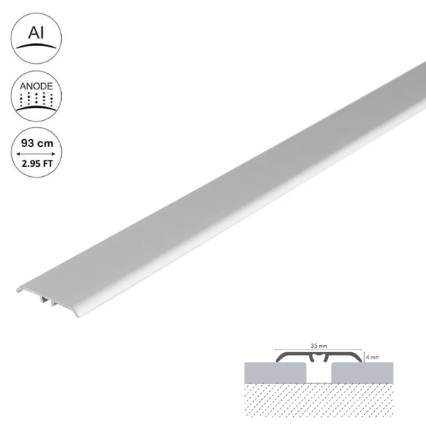 0.9m Aluminium Door Bars Threshold Strip Transition Trim Laminate Tiles