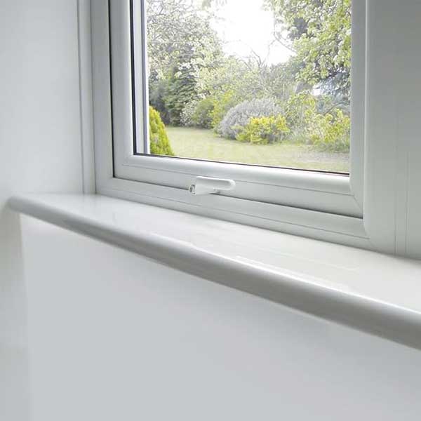 1.25m uPVC Window Bullnose Cill Capping Board Cover Internal Plastic PVC Sill