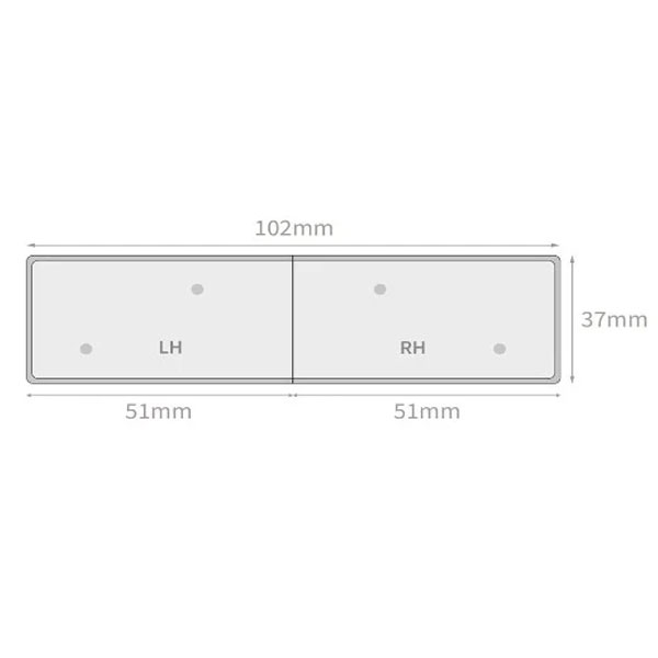 1.25m Window Sill Cover Boards Square Edge