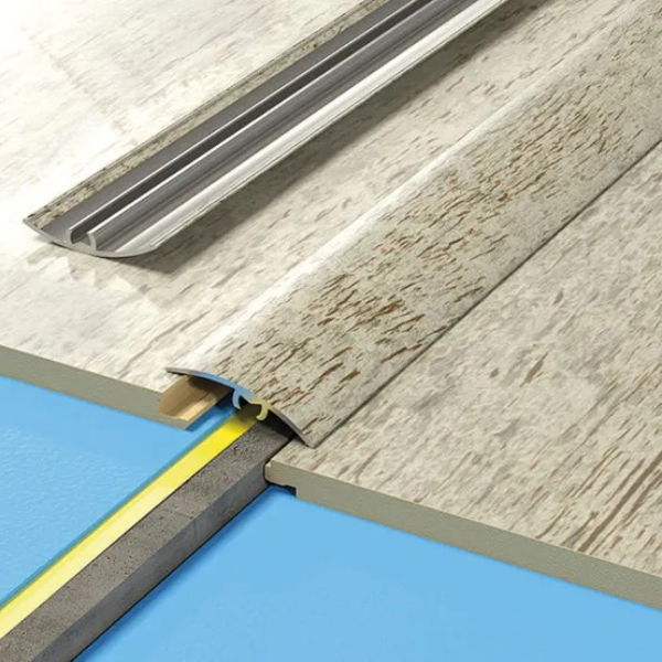 1.8m Aluminium Wood Effect Door Edging Floor Trim Laminate Threshold