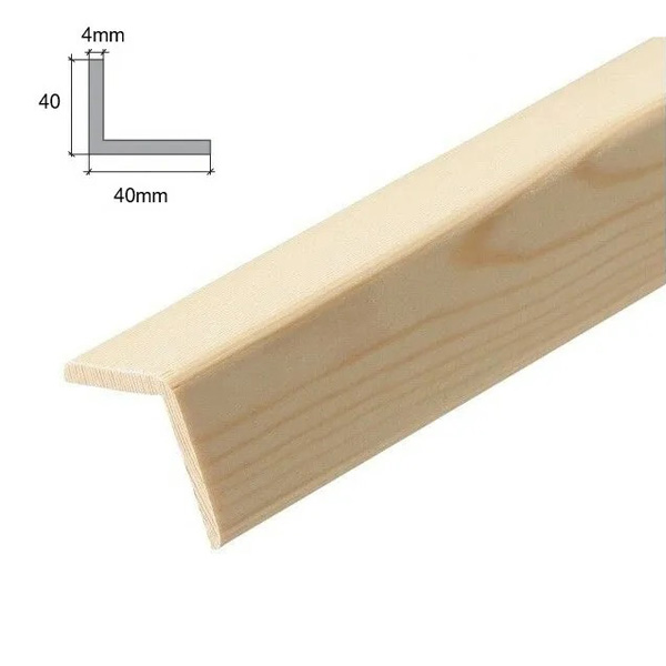 1m Moulding Beading Angle Trim Wooden Timber Edging Corner