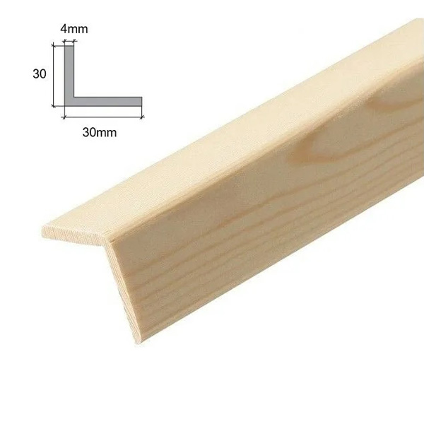 1m Moulding Beading Angle Trim Wooden Timber Edging Corner