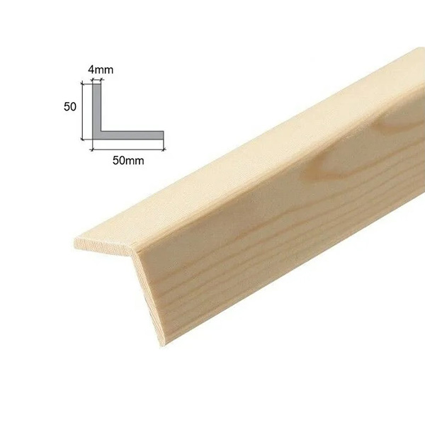 1m Moulding Beading Angle Trim Wooden Timber Edging Corner