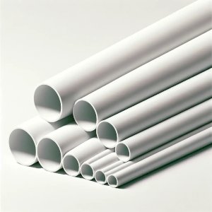 1 Meter Long PVC Round Smooth Tube / Pipe