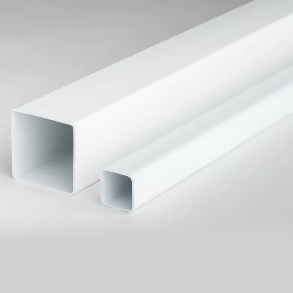 1 Metre Plastic Square PVC Box Section Tubes/Pipe