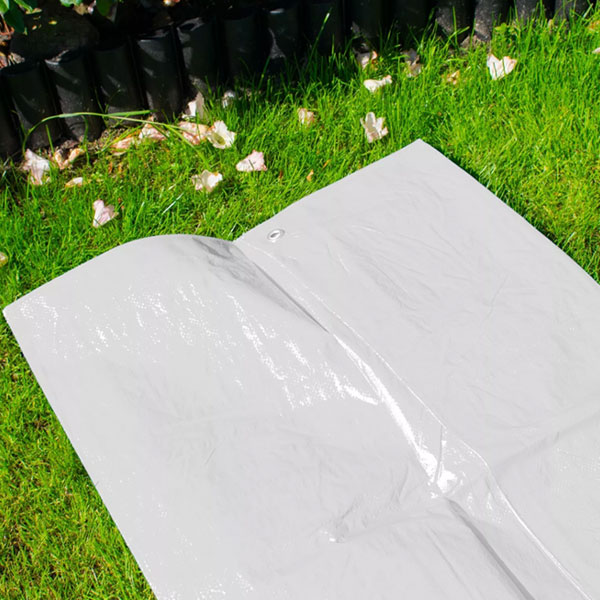 100 GSM Heavy Duty Waterproof White Tarpaulin Cover Builders Tarp Sheet