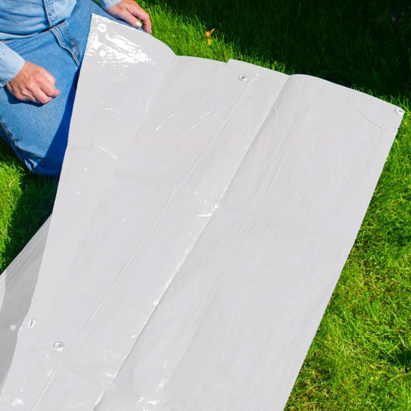 100 GSM Heavy Duty Waterproof White Tarpaulin Cover Builders Tarp Sheet