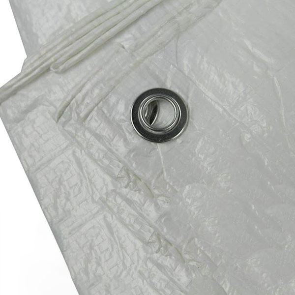 100 GSM Heavy Duty Waterproof White Tarpaulin Cover Builders Tarp Sheet