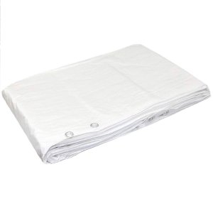 100 GSM Heavy Duty Waterproof White Tarpaulin Cover Builders Tarp Sheet