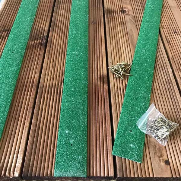 1000mm GRP Anti Slip Decking Strips Free Drilling and Screws 50 Pieces