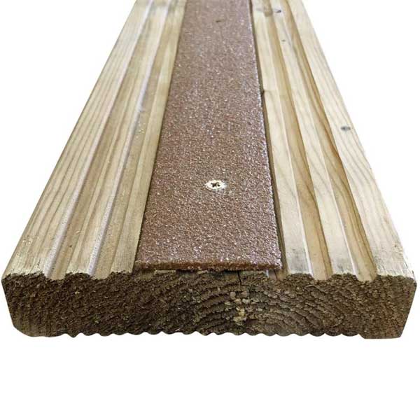 1000mm GRP Anti Slip Decking Strips Free Drilling and Screws 50 Pieces