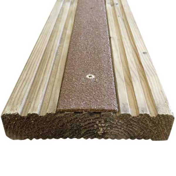 1000mm GRP Anti Slip Decking Strips Free Drilling and Screws 5 Pieces