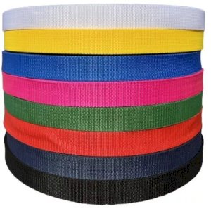 100m Polypropylene Webbing Strap in Various Colors