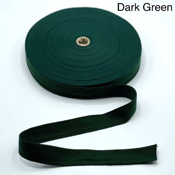 10m Herringbone Acrylic Twill Cotton Blend Binding Apron Webbing Tape Sew Strap