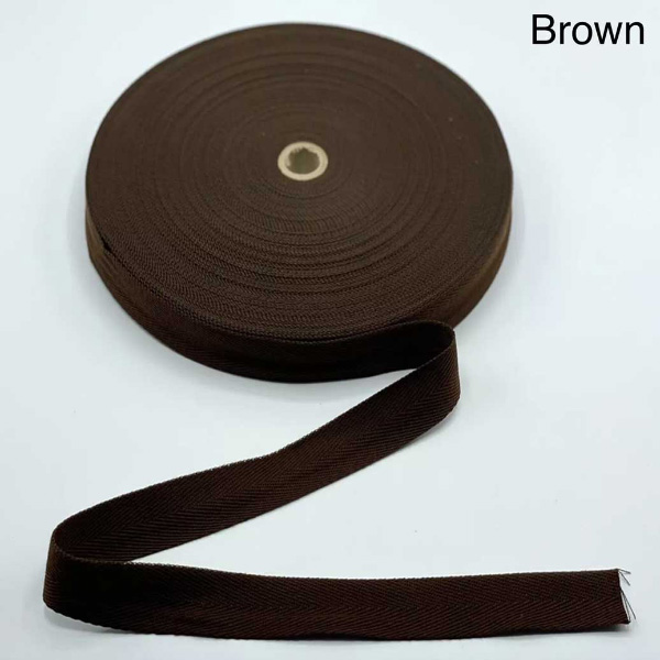 10m Herringbone Acrylic Twill Cotton Blend Binding Apron Webbing Tape Sew Strap