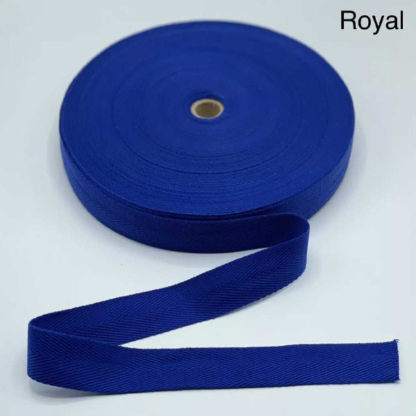 10m Herringbone Acrylic Twill Cotton Blend Binding Apron Webbing Tape Sew Strap