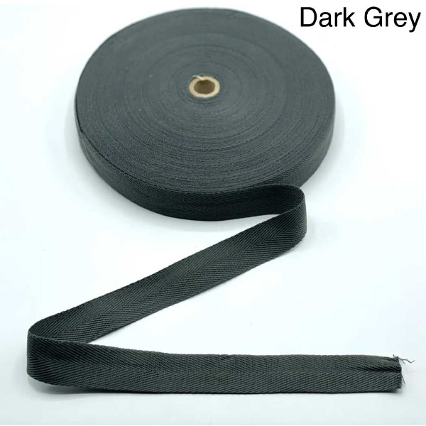 10m Herringbone Acrylic Twill Cotton Blend Binding Apron Webbing Tape Sew Strap