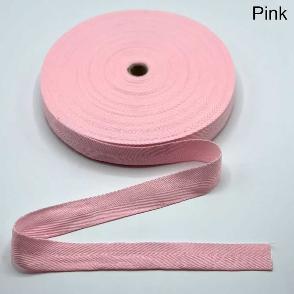 10m Herringbone Acrylic Twill Cotton Blend Binding Apron Webbing Tape Sew Strap