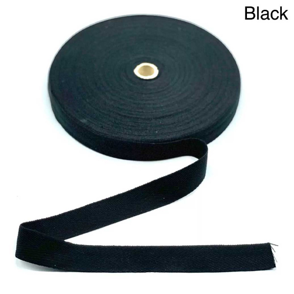 10m Herringbone Acrylic Twill Cotton Blend Binding Apron Webbing Tape Sew Strap