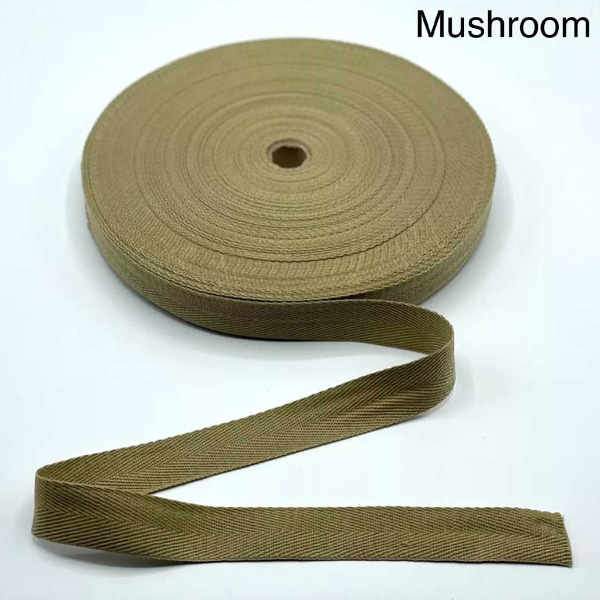 10m Herringbone Acrylic Twill Cotton Blend Binding Apron Webbing Tape Sew Strap