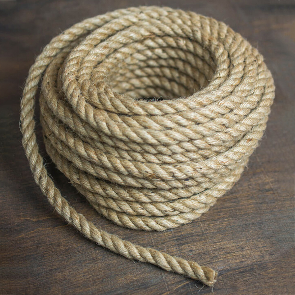 10m Long Jute Rope Strong Twisted Decking Cord Garden Sash Camping