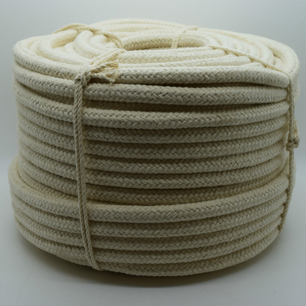 10mm Natural Braided Cotton Rope for Washing Clothes & Bag Handles