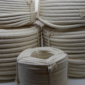 10mm Natural Braided Cotton Rope for Washing Clothes & Bag Handles