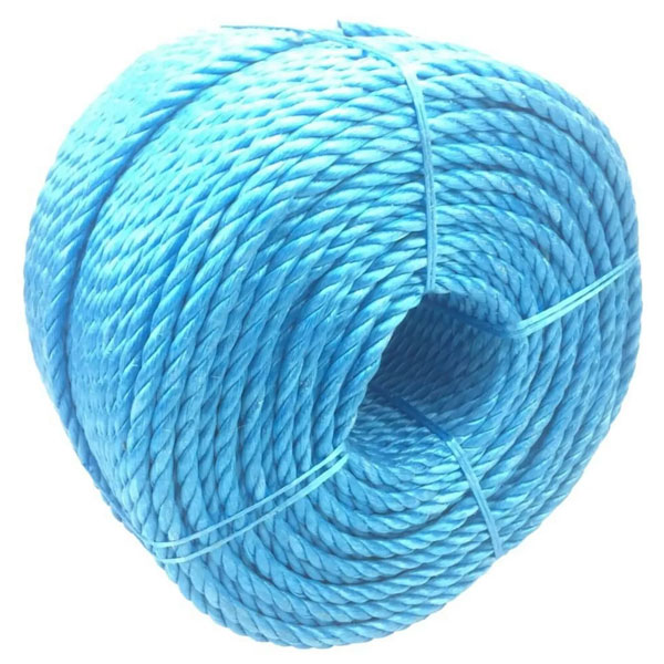 10mm Polypropylene Blue Coil 3 Strand Nylon Lightweight Durable Rope