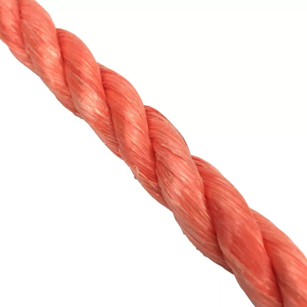 10mm Polypropylene 3 Strand Lightweight Nylon Orange Rope Coil