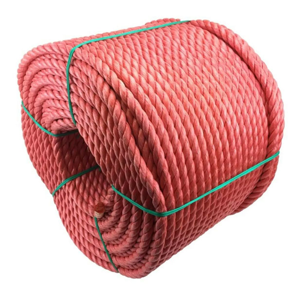 10mm Polypropylene Red Coil 3 Strand Nylon Lightweight Durable Rope