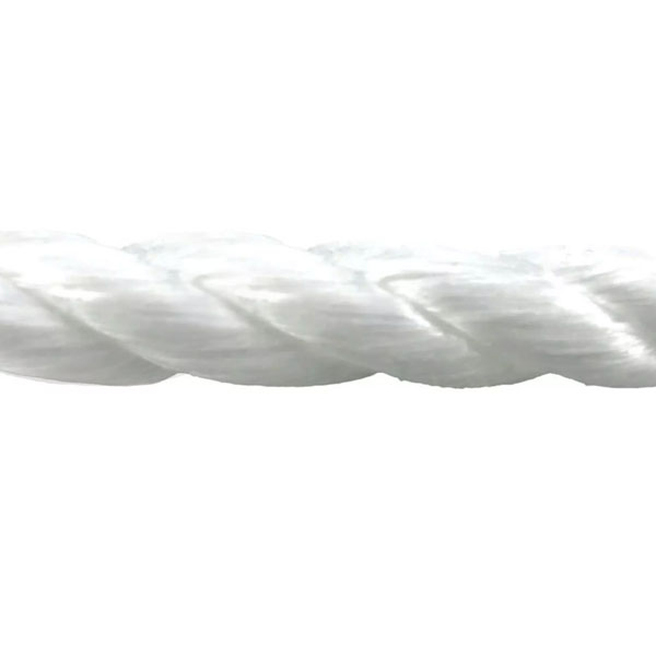 10mm Polypropylene White Coil 3 Strand Nylon Lightweight Durable Rope