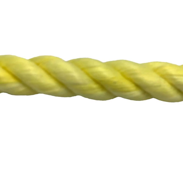 10mm Polypropylene Yellow Coil 3 Strand Nylon Lightweight Durable Rope 