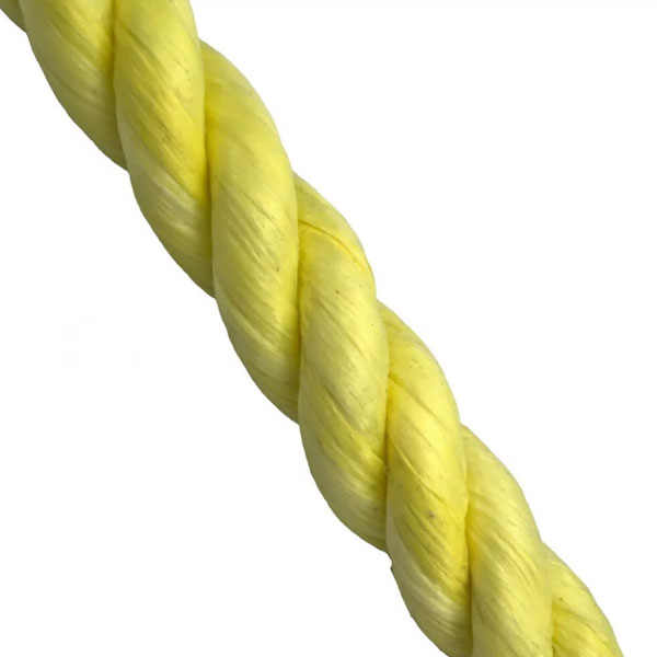 10mm Polypropylene Yellow Coil 3 Strand Nylon Lightweight Durable Rope 