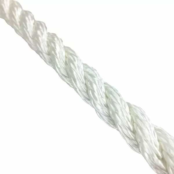 10mm White Nylon 3 Strand Rope Mooring Anchoring