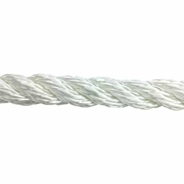 10mm White Nylon 3 Strand Rope Mooring Anchoring