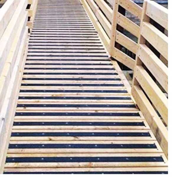 1200mm GRP Anti Slip Decking Strips Free Drilling and Screws 20 Pieces