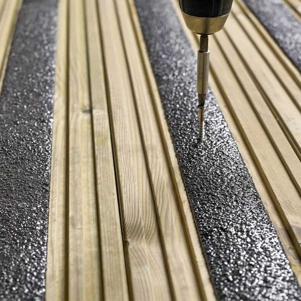 1200mm GRP Anti Slip Decking Strips Free Drilling and Screws 20 Pieces