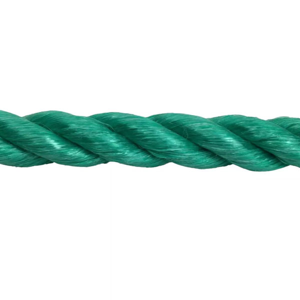 12mm Polypropylene Green Coil 3 Strand Nylon Lightweight Rope