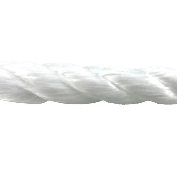 12mm Polypropylene White Coil 3 Strand Nylon Lightweight Rope