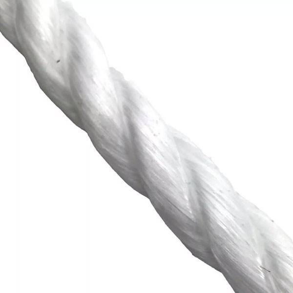 12mm Polypropylene White Coil 3 Strand Nylon Lightweight Rope