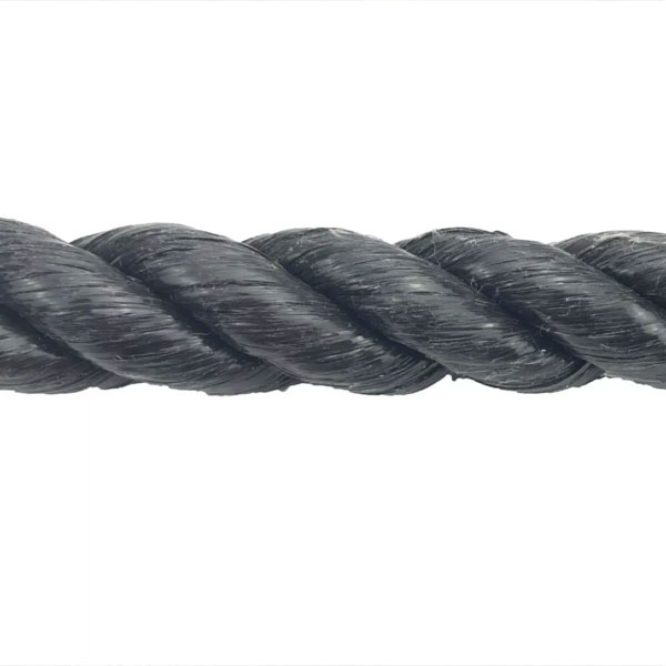 16mm Black Polypropylene 3 Strand Nylon Rope Lightweight Coil  