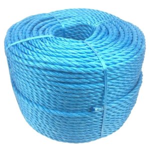 16mm Blue Polypropylene 3 Strand Nylon Rope Lightweight Coil