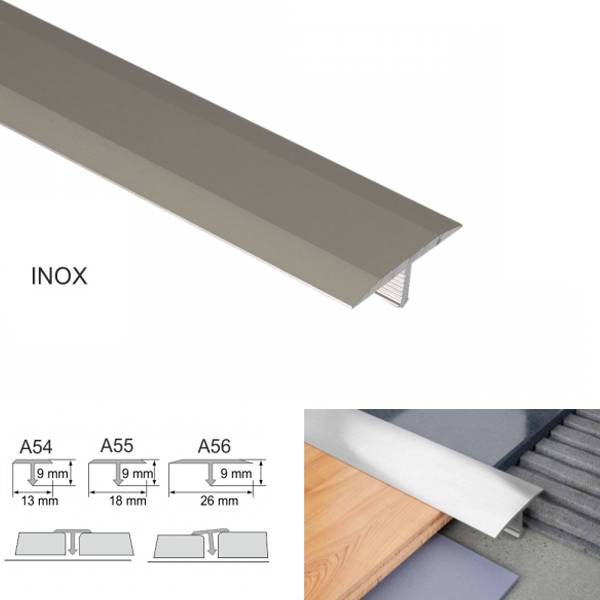 Anodised Aluminium Threshold Trim T Bar Transition Trim For Tiles