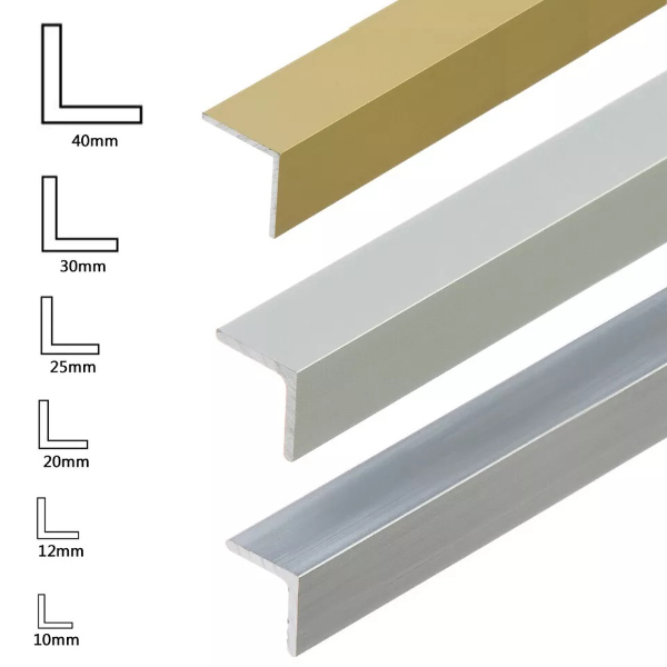 1m Aluminium Anodised Angle Corner Edging Trim 