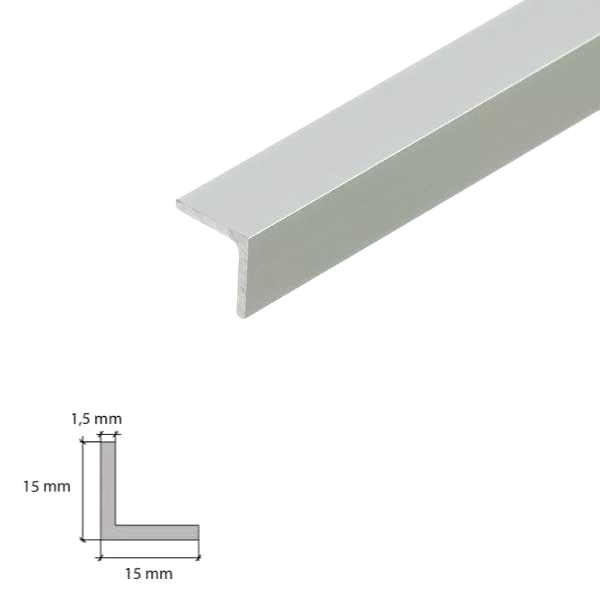 1m Aluminium Anodised Angle Corner Edging Trim 