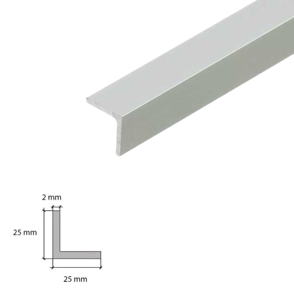 1m Aluminium Anodised Angle Corner Edging Trim 