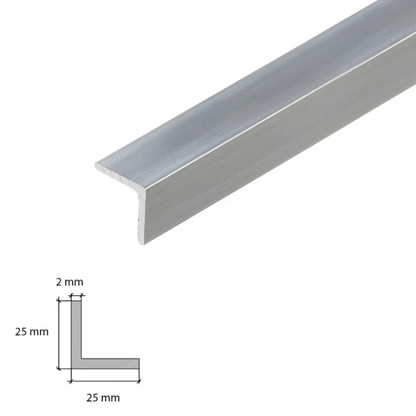 1m Aluminium Anodised Angle Corner Edging Trim 