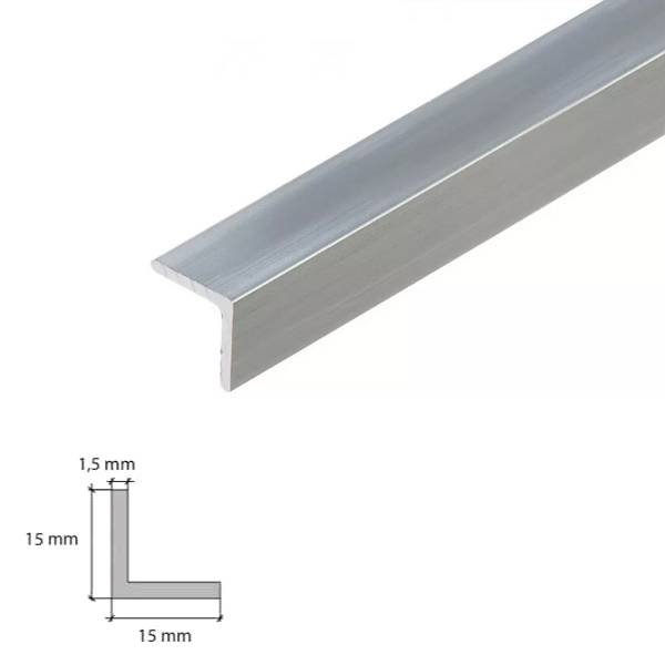 1m Aluminium Anodised Angle Corner Edging Trim 